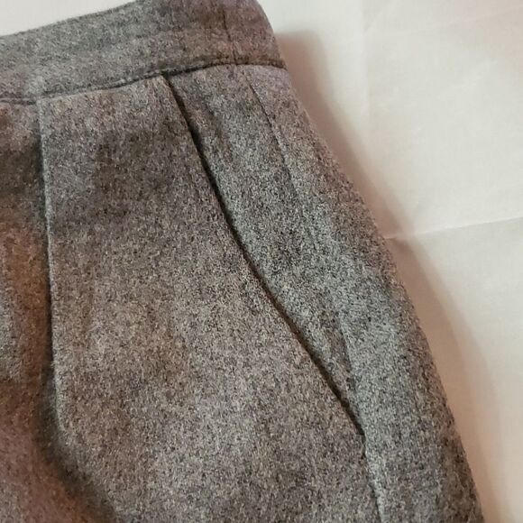 Hall Of Hanover, 100% Wool, Grey Women's Pants, Size 10 - Picture 6 of 7